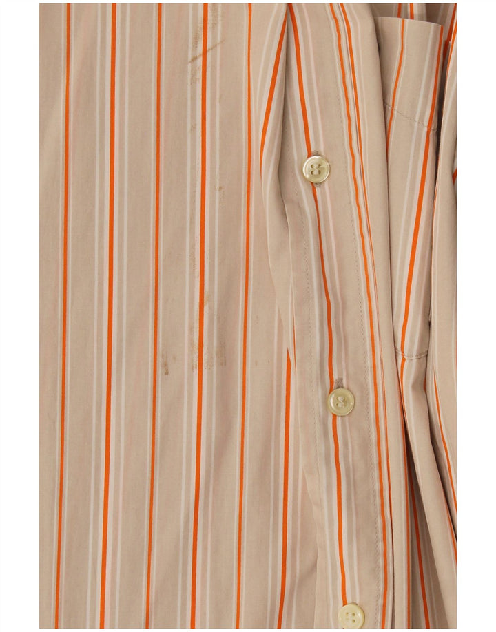Murphy & Nye Herreskjorte Medium Beige Nålestribet bomuld