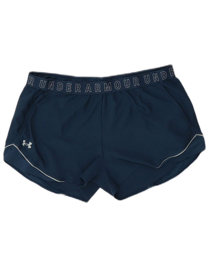 UNDER ARMOUR Grafiske sportsshorts til kvinder UK 18 XL Navy Blue