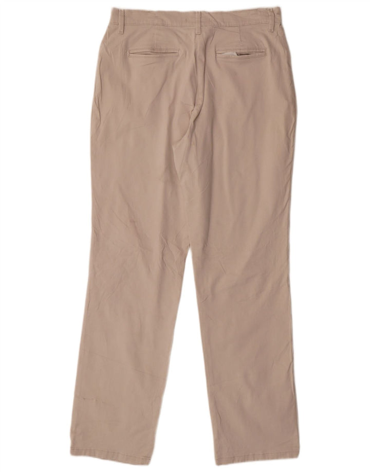 Lee afslappet pasform afslappet bukser til kvinder US 8 Medium W30 L30 Beige bomuld