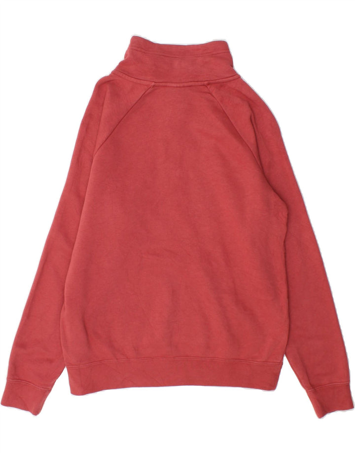 NIKE Womens Oversized Zip Neck Sweatshirt Jumper UK 10 Small Pink Cotton Vintage Nike and Second-Hand Nike from Messina Hembry 