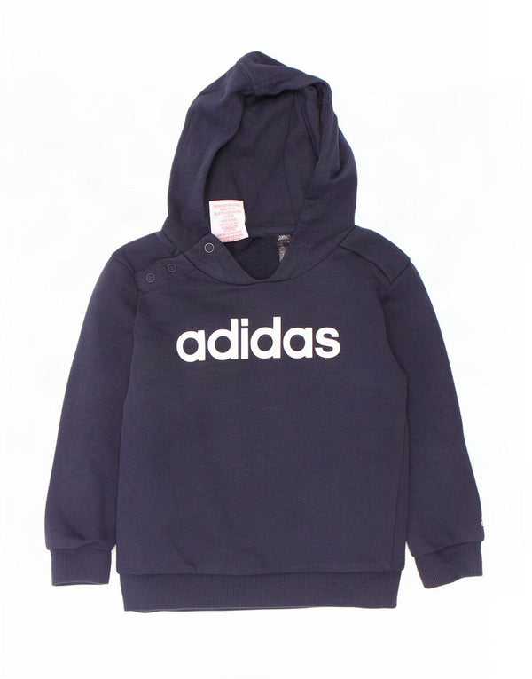 Adidas Baby Boys Grafisk hættetrøje trøje 18-24 måneder marineblå bomuld