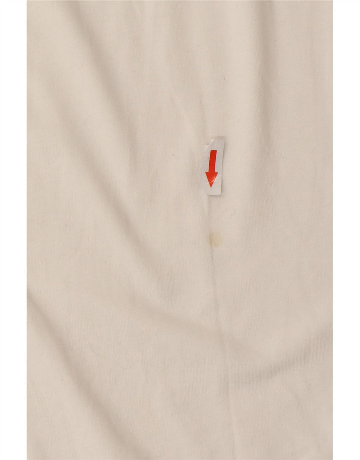 Nike Herre Dri Fit Grafisk Vest Top Medium Hvid Bomuld