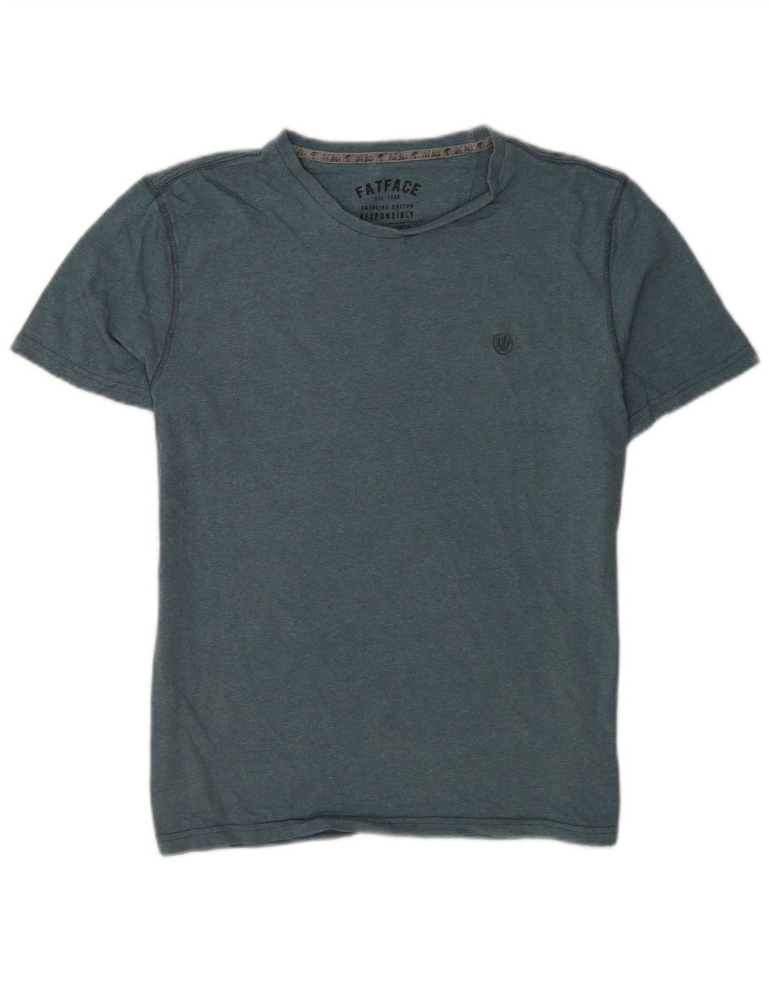Fat Face Herre T-Shirt Top Stor Grøn Bomuld
