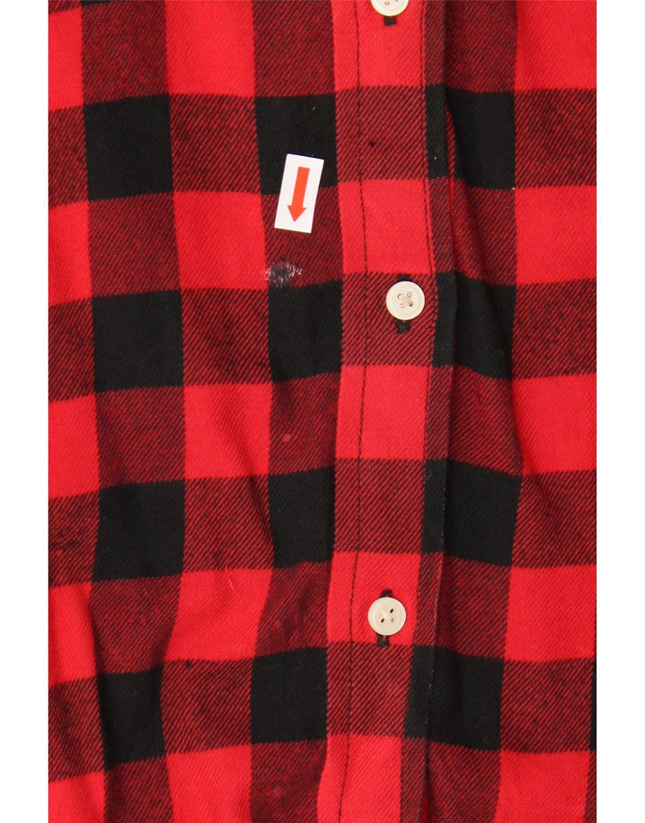GAP Womens Flannel Shirt UK 16 Large Red Check Vintage Gap and Second-Hand Gap from Messina Hembry 