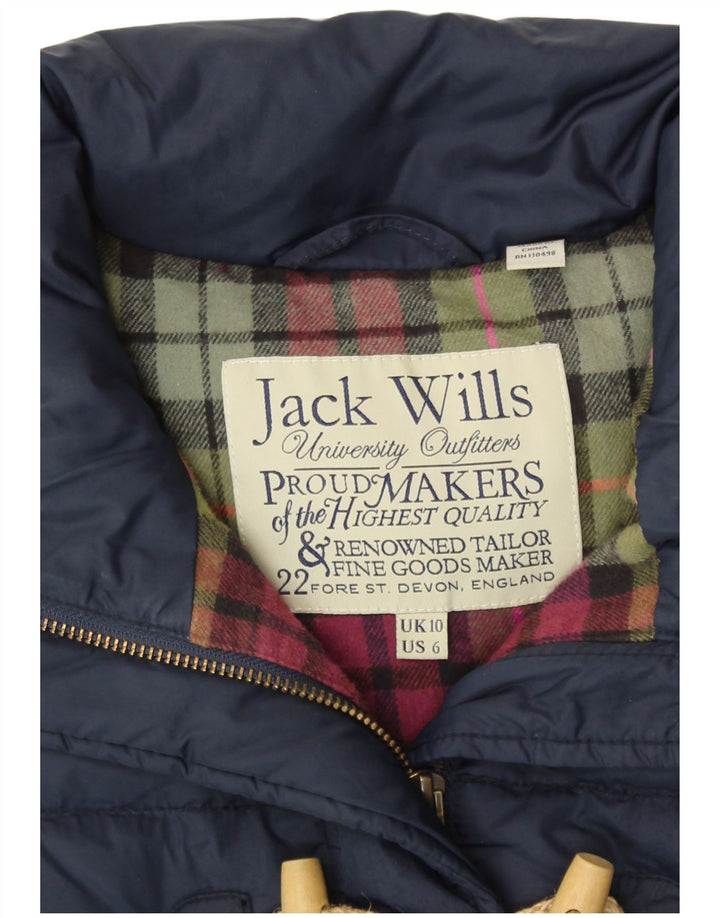 JACK WILLS Dame Polstret Gilet UK 10 Small Navy Blue