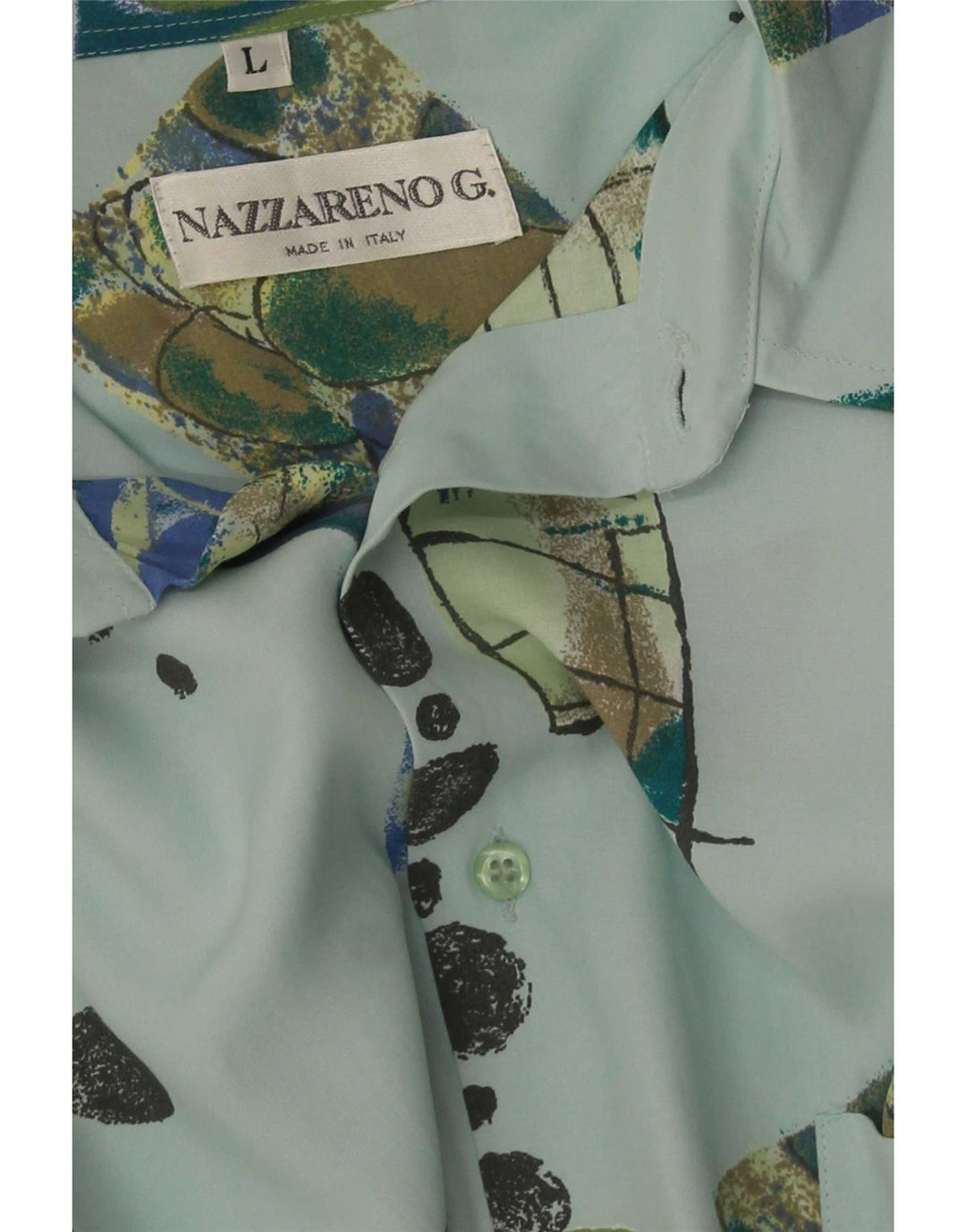 Nazzareno G. Herreskjorte Stor blå patchwork