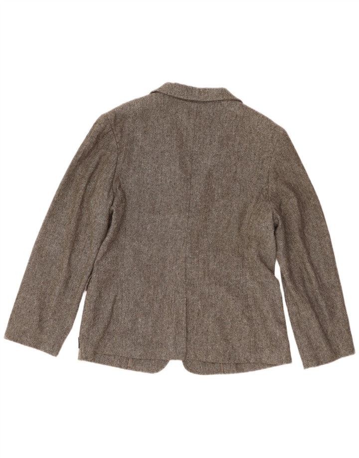 Calvin Klein Jeans Dame 1 Knap Blazer Jakke UK 20 2XL Grå