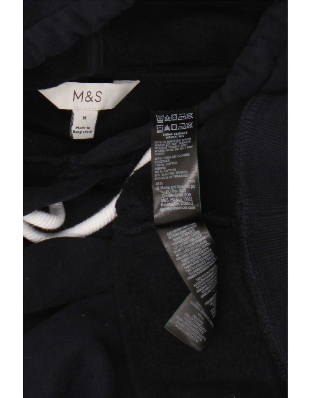 Marks & Spencer Dame Oversized Hoodie Jumper UK 14 Medium Navy Blue