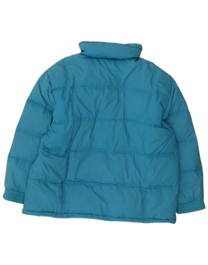 Elho Dame Hætte Oversized Polstret Jakke UK 18 XL Blå