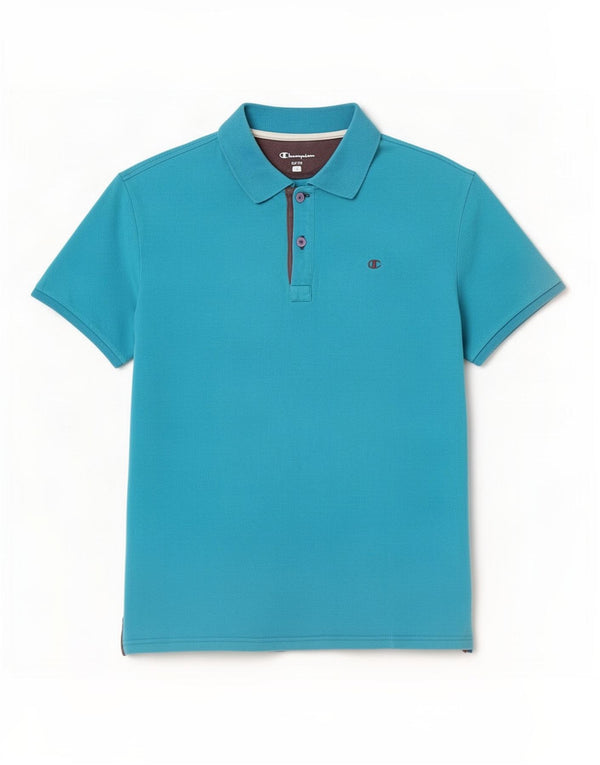Champion Herre Easy Fit Polo Shirt Stor Blå Bomuld