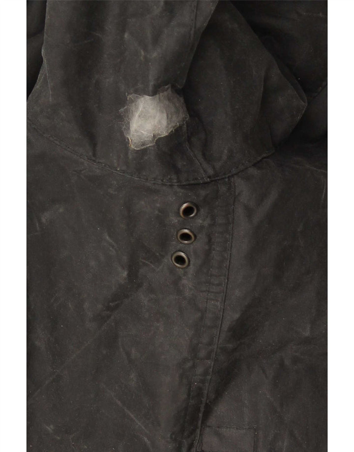 Barbour Herre vokset bomuldsjakke EU 50 Medium Sort
