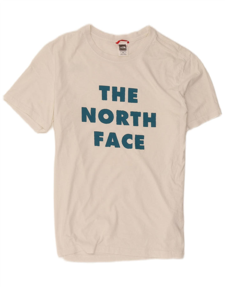 The North Face Herre grafisk T-shirt Top Medium Hvid Bomuld