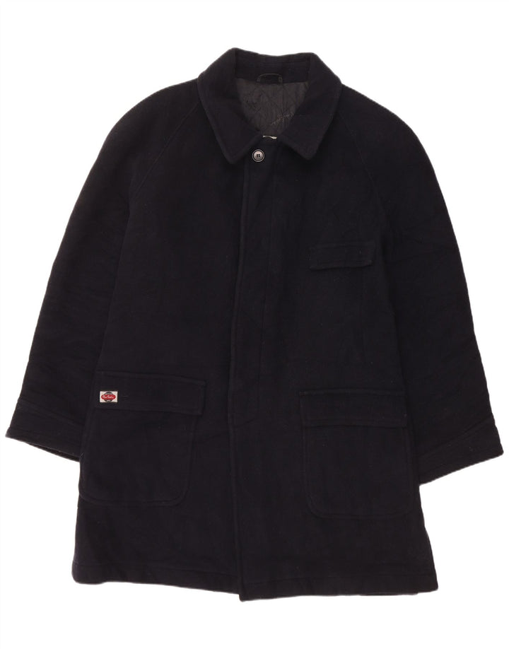 PIERRE CARDIN Overfrakke til mænd UK 40 Large Navy Blue Cashmere