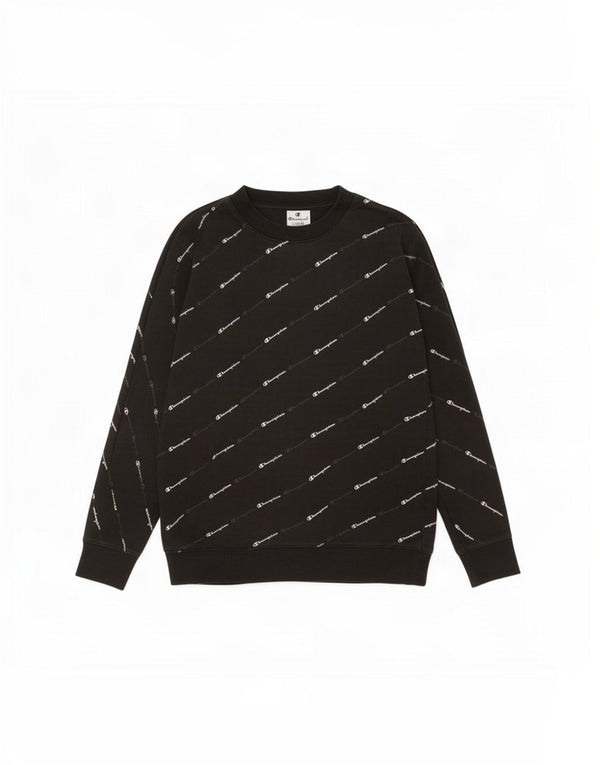Champion Boys Grafisk Sweatshirt Jumper 11-12 år Stor sort bomuld