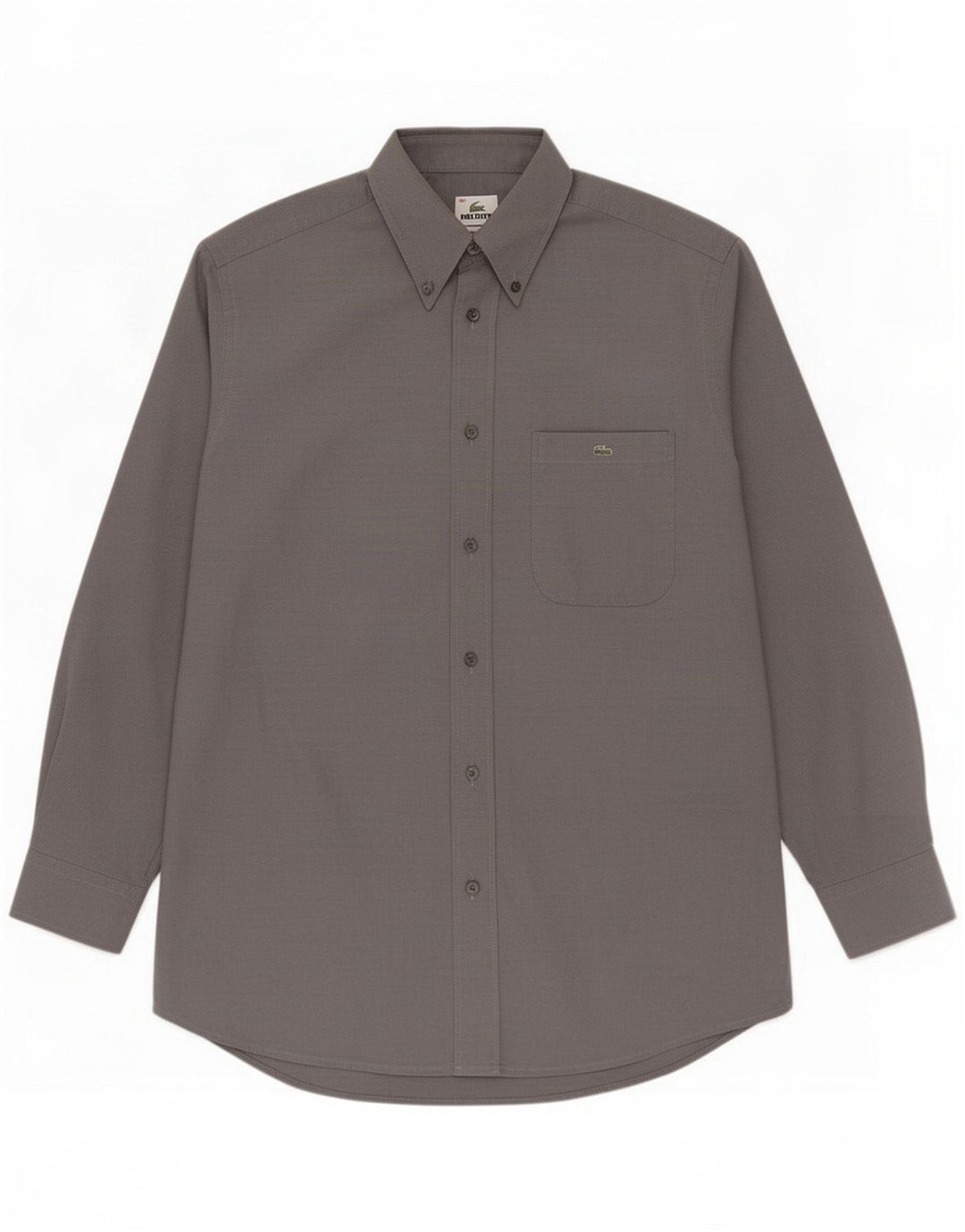 Lacoste Mens Shirt Size 40 Medium Grey Cotton