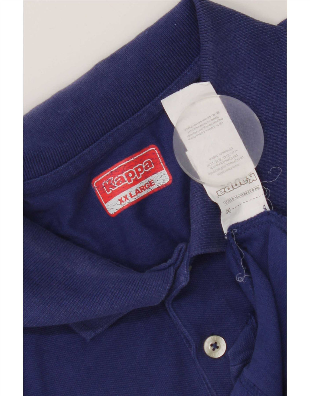 Kappa herre poloshirt 2XL blå bomuld