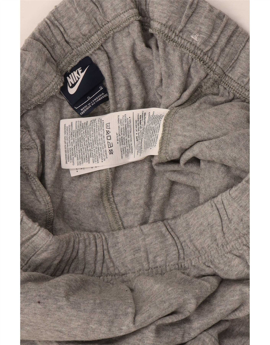 Nike træningsdragt bukser til mænd, joggers, store grå flækkede bomuld