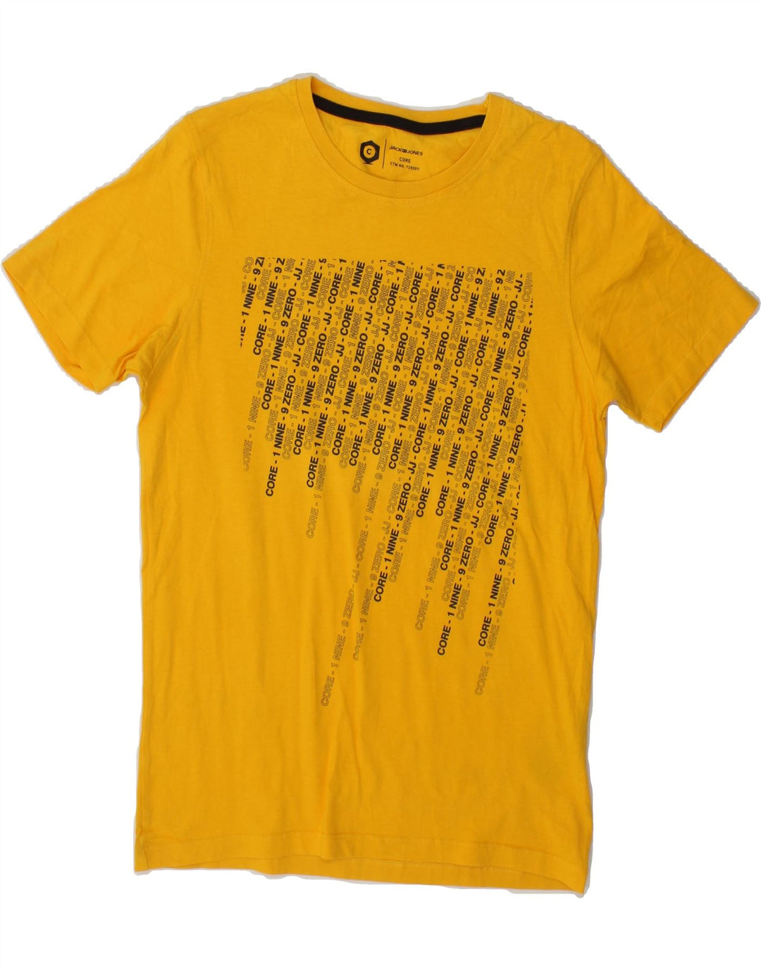 JACK & JONES Mens Graphic T-Shirt Top Small Yellow Cotton Vintage Jack & Jones and Second-Hand Jack & Jones from Messina Hembry 