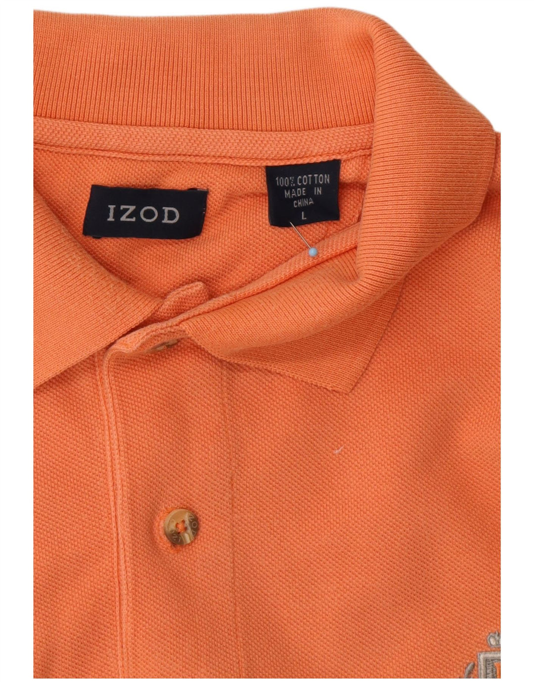 IZOD Poloskjorte til mænd Stor orange bomuld