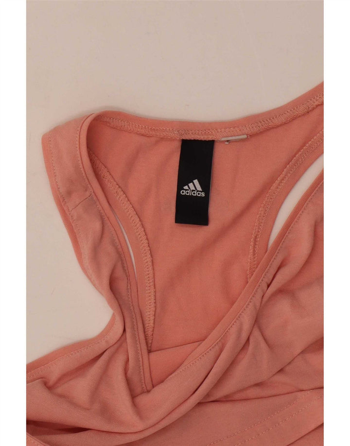 Adidas Dame Grafisk Vest Top UK 12 Medium Pink