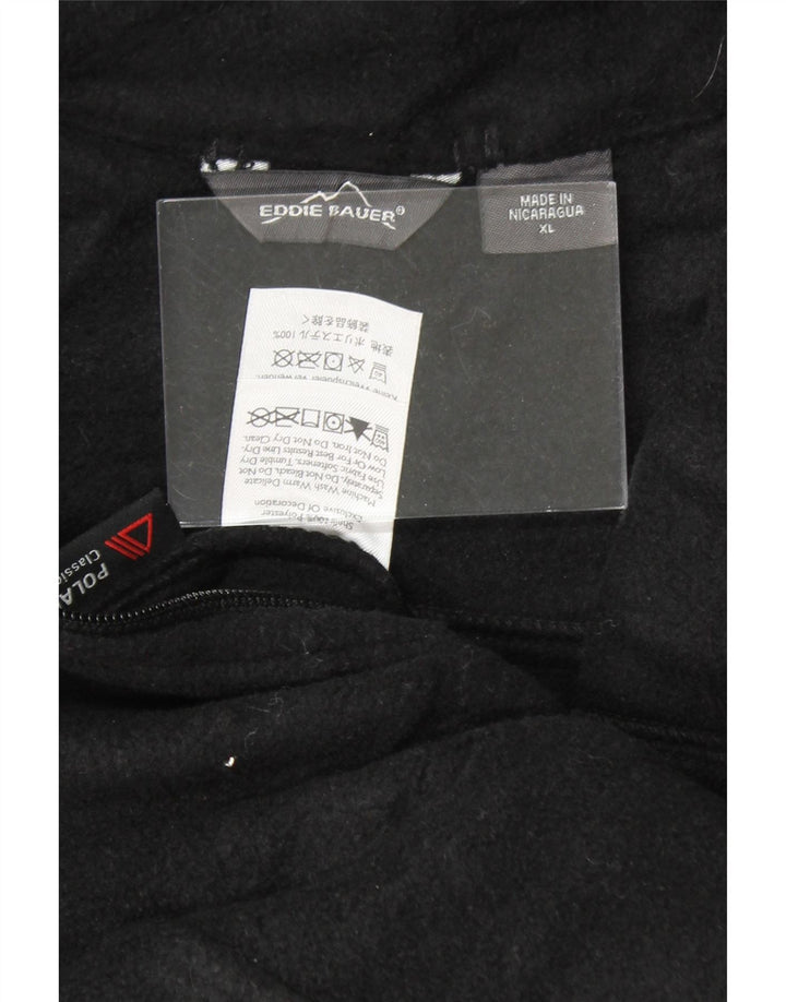 EDDIE BAUER Womens Fleece Jacket UK 18 XL Black Polyester Vintage Eddie Bauer and Second-Hand Eddie Bauer from Messina Hembry 
