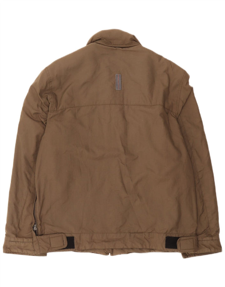 Gas Herre Hooded Utility Jacket UK 40 Large Brown Nylon