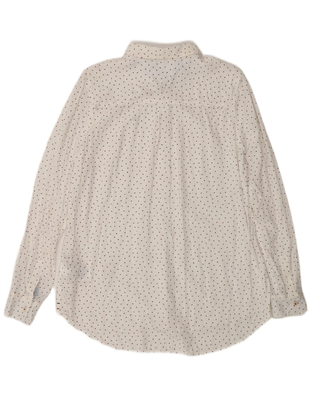 Tommy Hilfiger Dameskjorte UK 16 Large White Spotted Lyocell