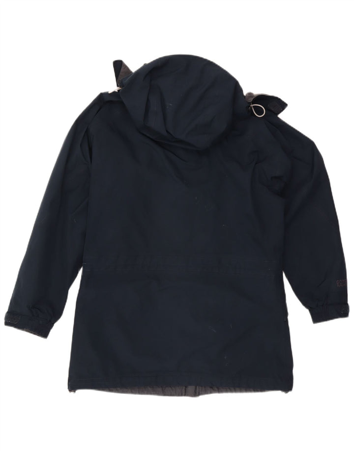 Berghaus Dame Hætte Oversized regnjakke UK 10 Small Navy Blue Nylon