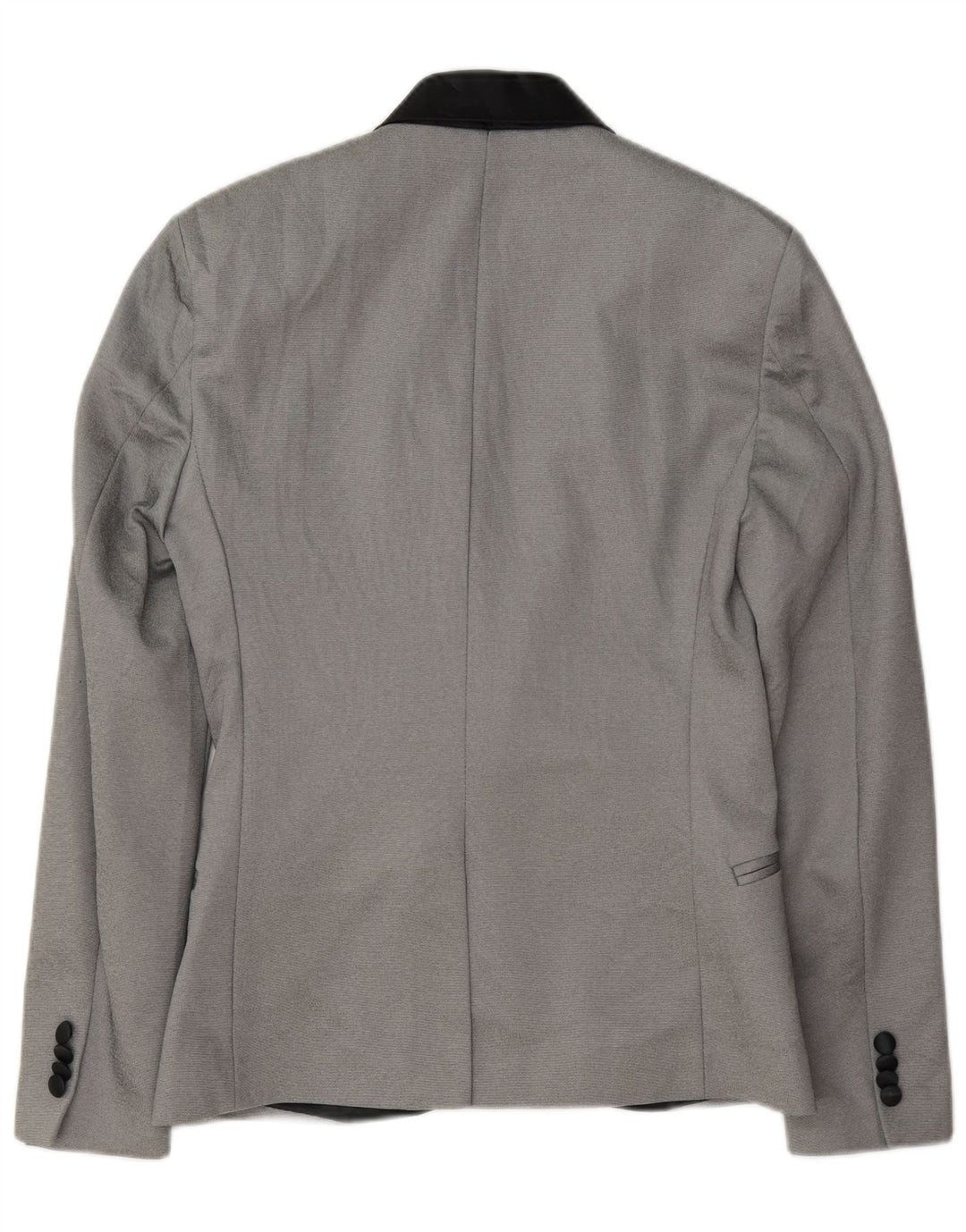 Zara Herre 1-knap blazerjakke UK 36 Lille grå polyester