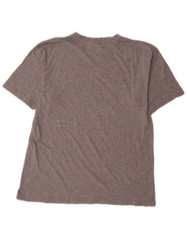 Champion Dame Grafisk T-Shirt Top UK 16 Large Grey Flecked