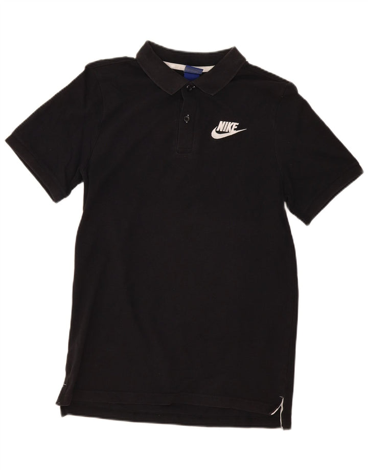 Nike poloshirt til mænd, lille sort bomuld