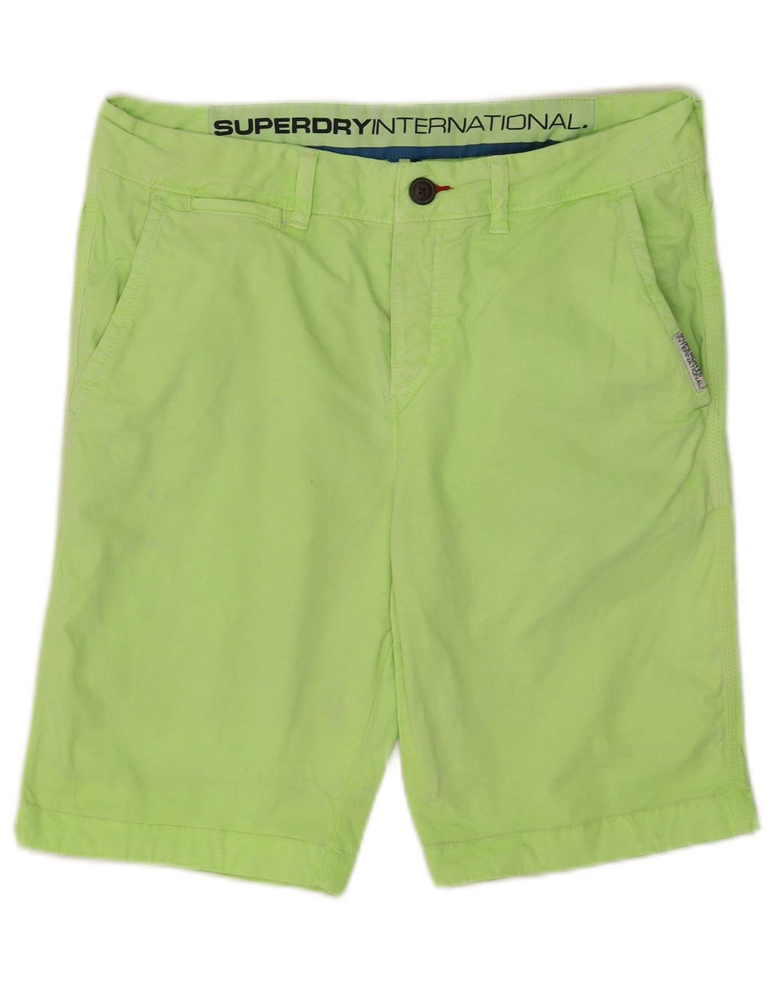 Superdry Chino Shorts til mænd Små W29 Grøn Bomuld