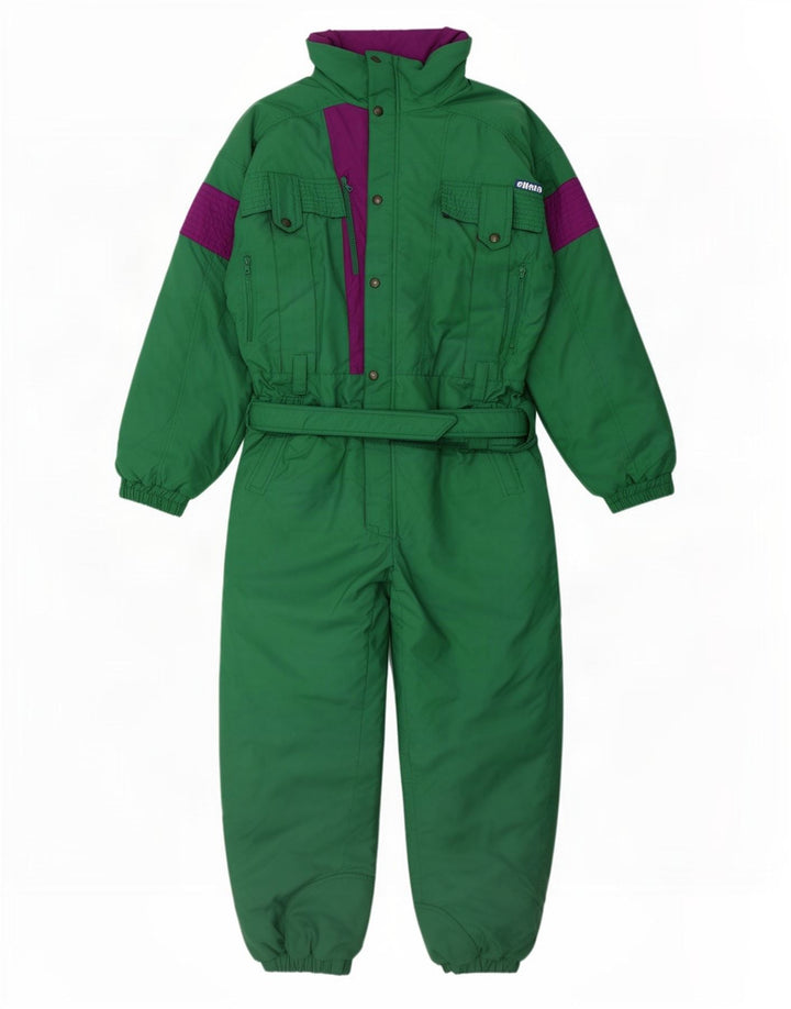 Eliana Herre Ski Jumpsuit IT 50 Large Green Colourblock Polyester