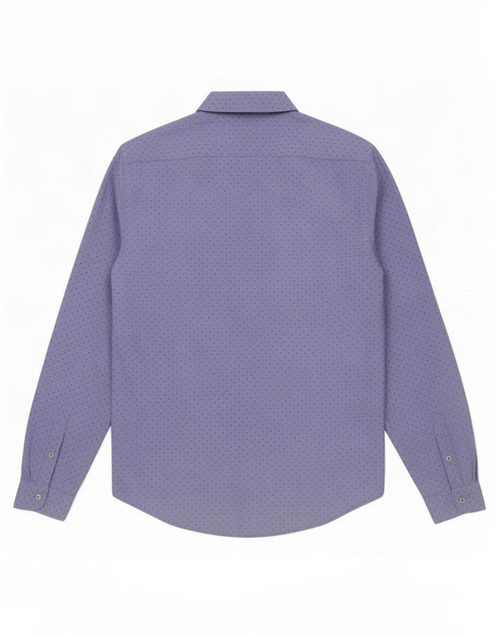 Zara Herre Slim Fit skjorte Medium Blue Spotted