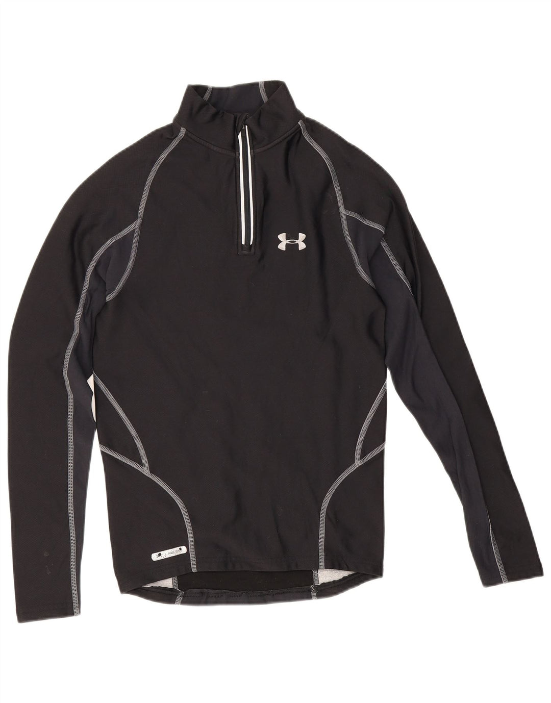 Under Armour Herre Cold Gear Grafisk Pullover Træningsdragt Top Medium Sort