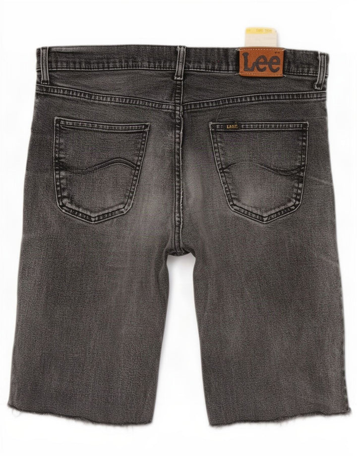 Lee Mens Brooklyn Denim Shorts W36 Large Grå Bomuld