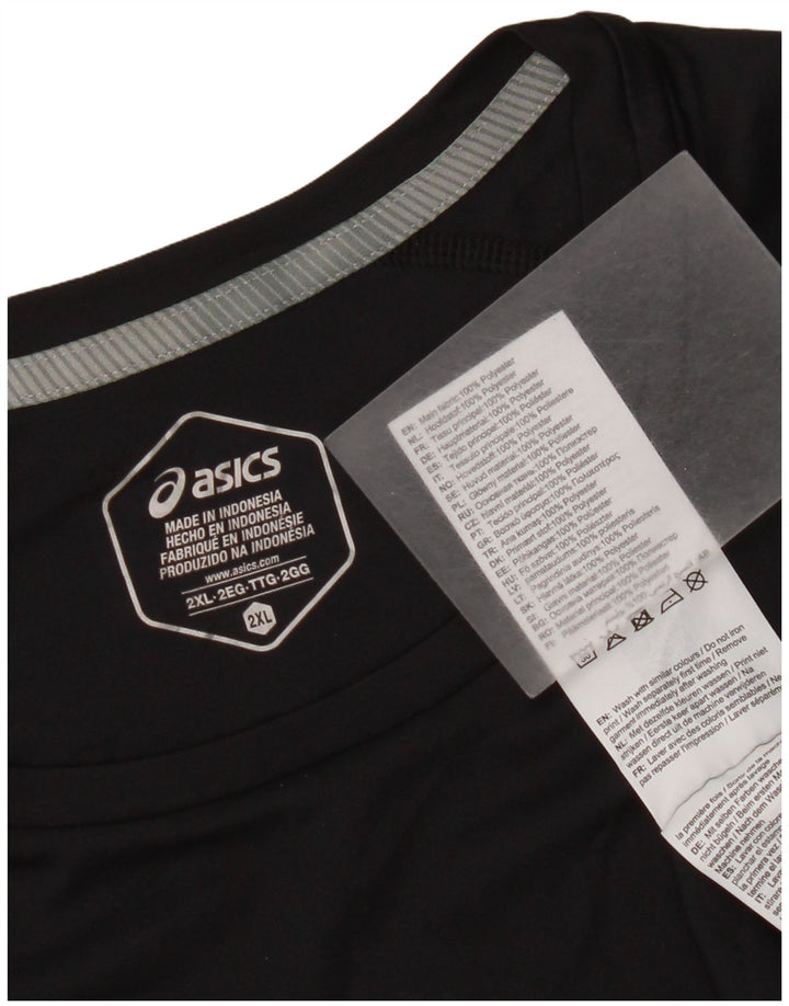 Asics Herre T-Shirt Top 2XL Sort Polyester