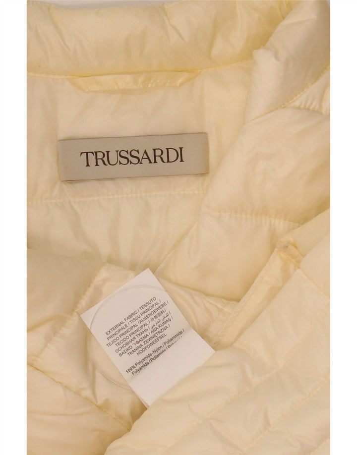 Trussardi Polstret Damejakke IT 44 Medium Off White Polyester