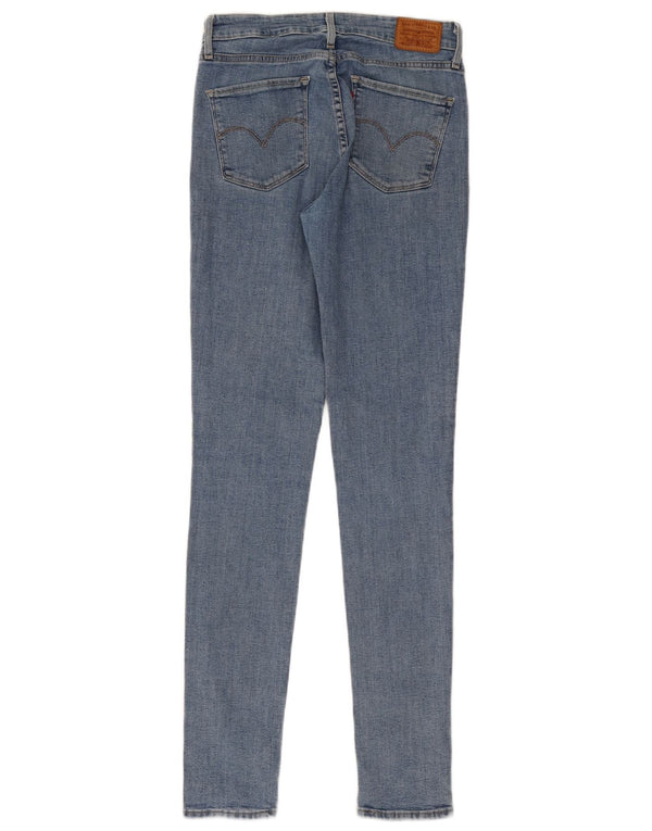 Levi's Dame 721 Skinny Jeans med høj talje W27 L32 blå bomuld