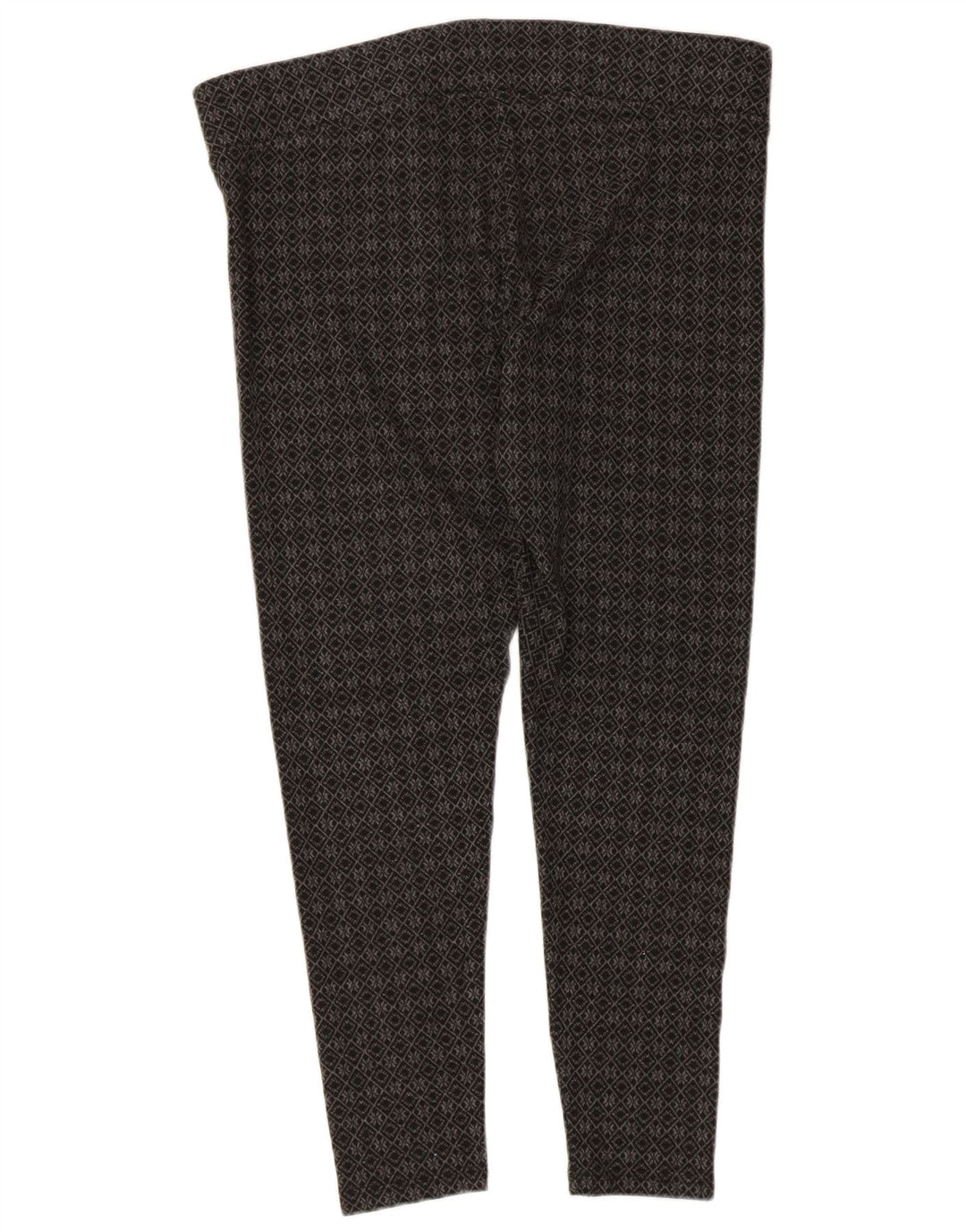 Marks & Spencer Dame Capri Leggings UK 16 Large Grå Geometrisk Polyester
