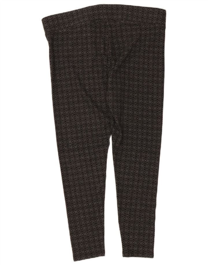 Marks & Spencer Dame Capri Leggings UK 16 Large Grå Geometrisk Polyester