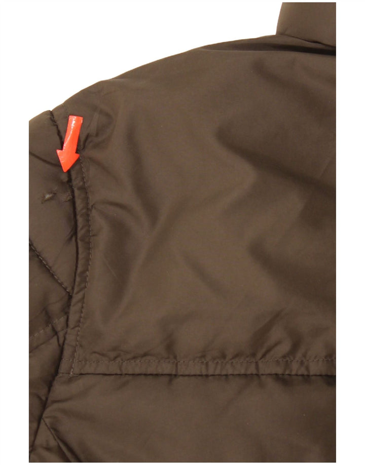 Champion Herre hættepolstret jakke UK 38 Medium Khaki Polyester