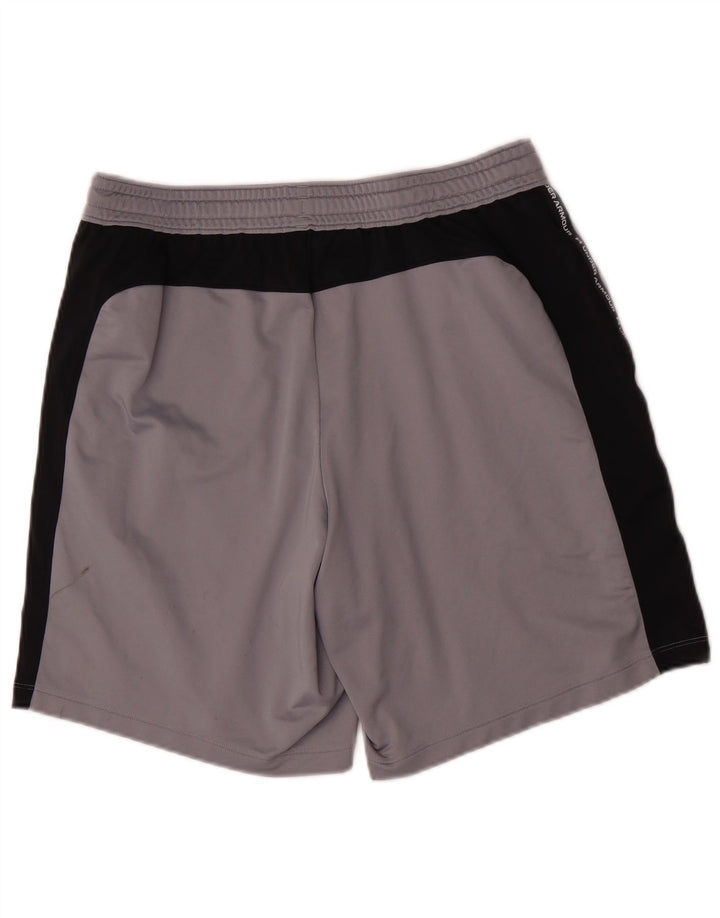 Under Armour Herre grafiske sportsshorts, store grå farveblok polyester