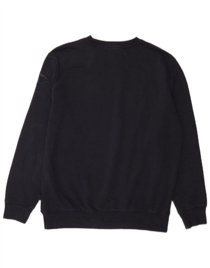 Avirex Herre grafisk sweatshirt Jumper Medium Navyblå Bomuld