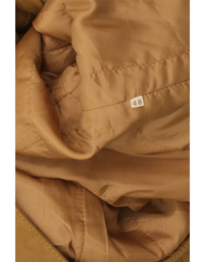 Vintage herre læderjakke IT 48 Medium Beige