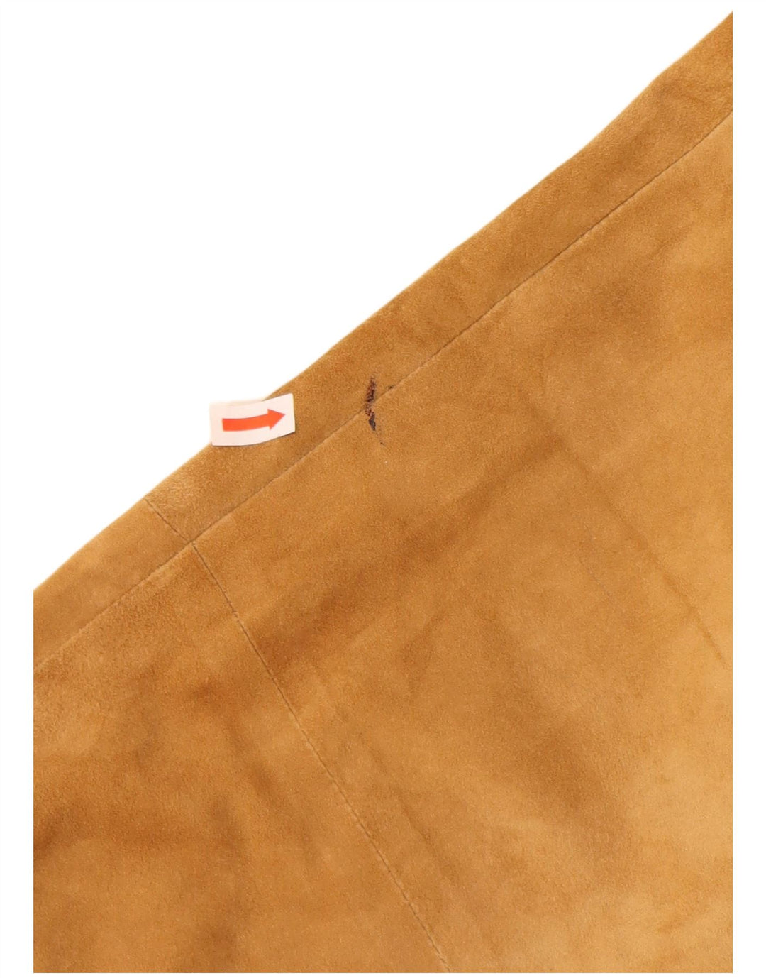 VINTAGE Cropped bukser i ruskind til kvinder W32 L25 Brun