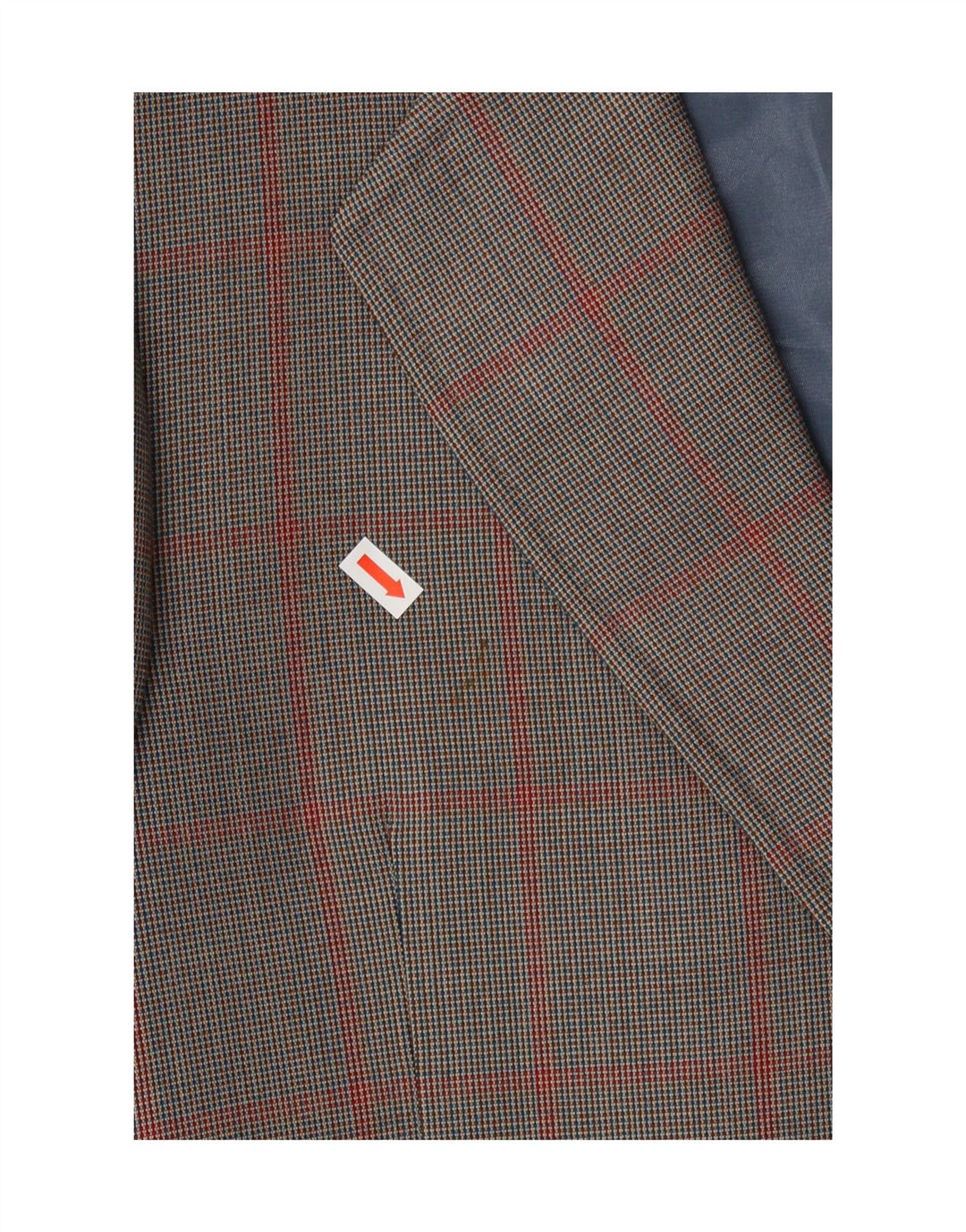 REDA Mens 2 Button Blazer Jacket UK 38 Medium Grey Check Virgin Wool Vintage Reda and Second-Hand Reda from Messina Hembry 