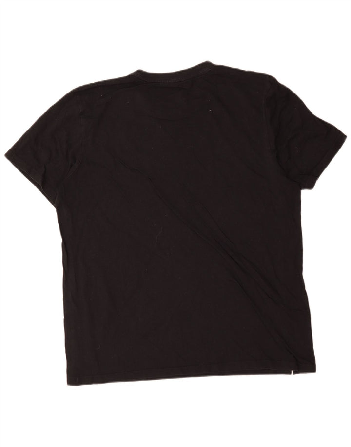 Adidas Herre T-Shirt Top Stor Sort Bomuld