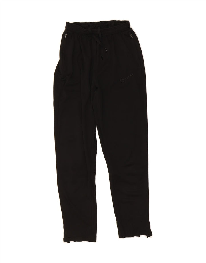 NIKE Boys Dri Fit Tracksuit Trousers 13-14 Years XL Black Polyester Vintage Nike and Second-Hand Nike from Messina Hembry 