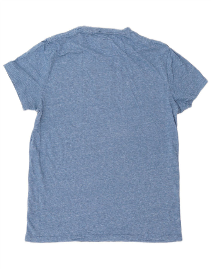 Jack Wills Herre T-shirt Top Medium Blue Flecked Bomuld